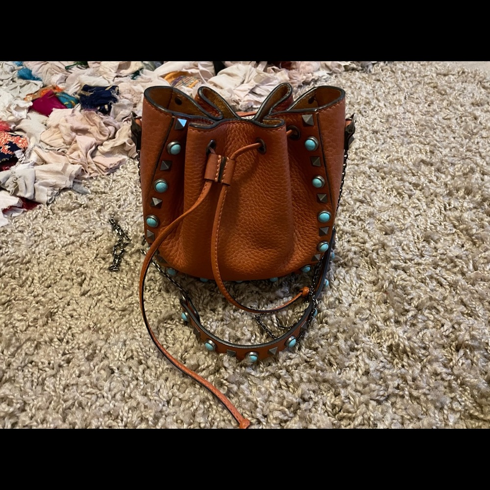 SOLD! Auth VALENTINO GARAVANI MINI STUD SHOULDER BAG